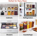 CARLA HOME 8 Piece Airtight Food Storage Containers Set with Lids & Labels for Kitchen Storage