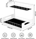 CARLA HOME 2 pack Under Sink Organiser with Sliding Drawers & 2 tier for Kitchen & Bathroom