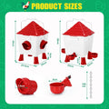 CARLA HOME Chicken Feeder Waterer Set, Automatic Gravity Dispenser with 8KG Food & 8L Water Capacity, 4 Ports & Cups, Clean Poultry Feeding for Coop, Duck, Quail, Hen