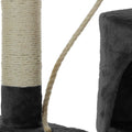 CARLA HOME 140cm Cat Tree for Indoor Cats with Plush Perch, Sisal Scratching Posts & Condo for Kittens & Adult Cats (Dark Grey)