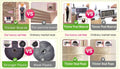 CARLA HOME 180cm Cat Tree Tower for Indoor Cats with Dual Condos, Plush Perches, Sisal Scratching Posts & Ramps for Kittens & Adult Cats (Beige)