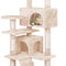 CARLA HOME 134cm Cat Tree Tower for Indoor Cats with Plush Perches, Dual Condos, Natural Sisal Scratching Posts & Ramp for Kittens & Adult Cats (Beige)