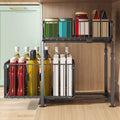 CARLA HOME 2-Tier Under Sink Organizer with Sliding Drawers & Height Adjustable for Kitchen Bathroom Cabinet Organization