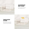 CARLA HOME 12-Pack Clear Shoe Storage Boxes - Stackable - White - Shoe Box Storage
