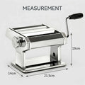 CARLA HOME Pasta Maker Machine - Hand Crank Noodle Maker - Grey - Kitchen Appliances Pasta Makers