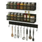 CARLA HOME 3 Pack Magnetic Spice Rack for Fridge Kitchen with Hook Bar