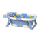 CARLA HOME Foldable Baby Bath Tub with Collapsible Toddler - Blue