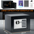CARLA HOME Electronic Safe Box with Keypad Lock for Cash Locker