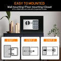 CARLA HOME Electronic Safe Box with Keypad Lock for Cash Locker