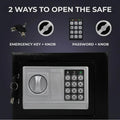 CARLA HOME Electronic Safe Box - Money Safe with Deposit Slot - Black - Cash Locker