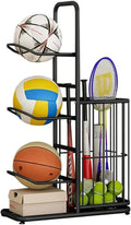 CARLA HOME Ball Storage Rack - 3-Tier Sports Organiser