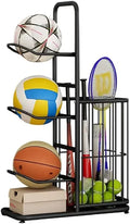 CARLA HOME Ball Storage Rack - 3-Tier Sports Organiser
