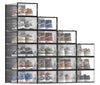 CARLA HOME 18-Pack Shoe Storage Boxes - Clear Stackable - Black - Shoe Box Storage