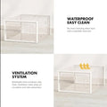 CARLA HOME 18-Pack Shoe Storage Boxes - Clear Stackable - White - Shoe Box Storage