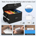 CARLA HOME Fireproof Document Box with Lock - Fabric - Office - Fireproof Document Safe