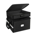 CARLA HOME Fireproof Document Box with Lock - Fabric - Office - Fireproof Document Safe