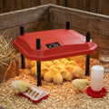 CARLA HOME Chick Brooder Heating Plate - Adjustable Height - Red - Chicken Heater