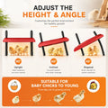 CARLA HOME Chick Brooder Heating Plate - Adjustable Height - Red - Chicken Heater