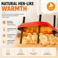 CARLA HOME Chick Brooder Heating Plate - Adjustable Height - Red - Chicken Heater