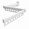 CARLA HOME 3-Fold Wall Mounted Clothes Drying Rack, Laundry Space Saver, White