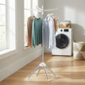 CARLA HOME Folding Clothes Drying Rack, 3 Rotatable Arms, Stainless Steel