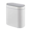 CARLA HOME 7L Automatic Trash Bin with Lid, Motion Sensor Garbage Can White