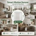 CARLA HOME 7L Automatic Trash Bin with Lid, Motion Sensor Garbage Can White