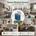 CARLA HOME 7L Automatic Trash Bin with Lid, Motion Sensor Garbage Can Blue