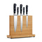 CARLA HOME Magnetic Knife Block, Bamboo Double Sided Holder up to 30cm Knives Kitchen