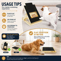 CARLA HOME Dog Nail Scratch Board with Snack Box, Height Adjustable Puppy Nail Pet