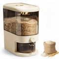 CARLA HOME Rice Dispenser 5kg Large Storage, Press Button Grain Container Kitchen
