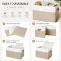 CARLA HOME Large Toy Storage Box with Lid Upgraded Toy Storage Chest Organiser