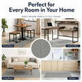 CARLA HOME Office Chair Mat Hard Floor Protector, 120x90 cm, Anti-Slip, White