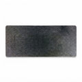 CARLA HOME Felt Desk Mat, Large Mouse Pad 80x40cm, Grey Cotton Linen Fabric