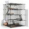 CARLA HOME Large Cat Cage Diy Enclosure, 4 Tier Pet Playpen Cat Kennel