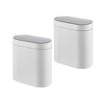 CARLA HOME 2-Pack Motion Sensor Trash Can - Touchless Bin - White - Smart Sensor Trash Can