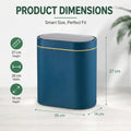 CARLA HOME 2-Pack Motion Sensor Trash Can - Touchless Bin - Blue - Smart Sensor Trash Can