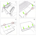 Hard Shell MacBook Air Case in Matte Black with Keyboard Cover for A2337/A2179/A1932