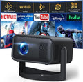5G 4K Mini Projector Black with WiFi 6, Bluetooth, HDMI, USB, Android 11, 720P Resolution