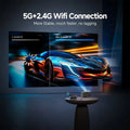 5G 4K Smart Projector Black with WiFi, Bluetooth, HDMI, USB for Home Theater