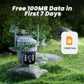4G Solar Trail Camera in Black with 2.5K Resolution and Live Monitoring