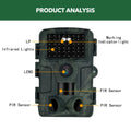 60MP 4K Green Trail Hunting Camera with WIFI Night Vision and IP66 Waterproof