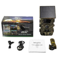 4K 60MP Black Solar Trail Camera with Night Vision and Wi-Fi Connectivity
