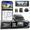 3 Channel Dash Cam in Black with WiFi, GPS, 4K+1080P+2.5K, 64GB Card, Parking Mode