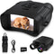 2.7K Infrared Night Vision Goggles with 36MP Resolution and 10X Zoom, Black