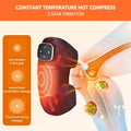 Heated Knee Brace Wrap with Vibration and Heat Therapy in Black, 51cm
