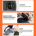 Heated Knee Brace Wrap with Vibration and Heat Therapy in Black, 51cm