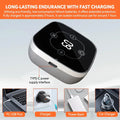 Heated Knee Brace Wrap with Vibration and Heat Therapy in Black, 51cm
