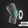 Black Knee Compression Sleeve for Sports Support, Size M