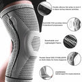 Black Knee Compression Sleeve for Sports Support, Size M